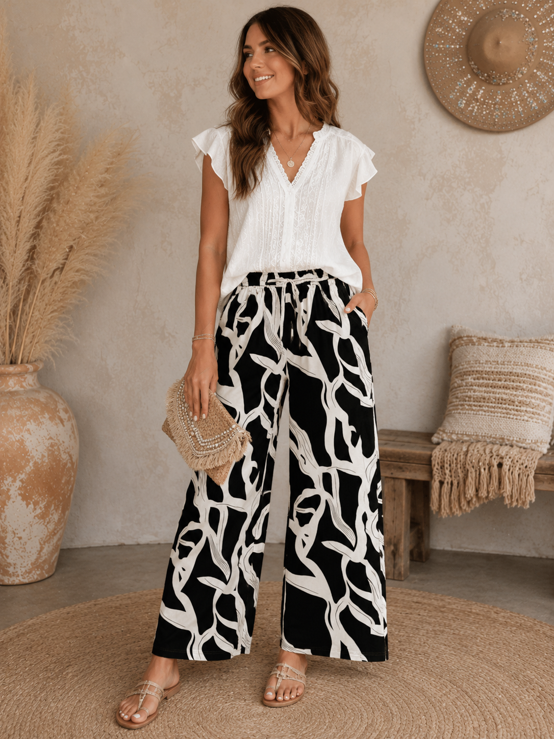 Printed Pants