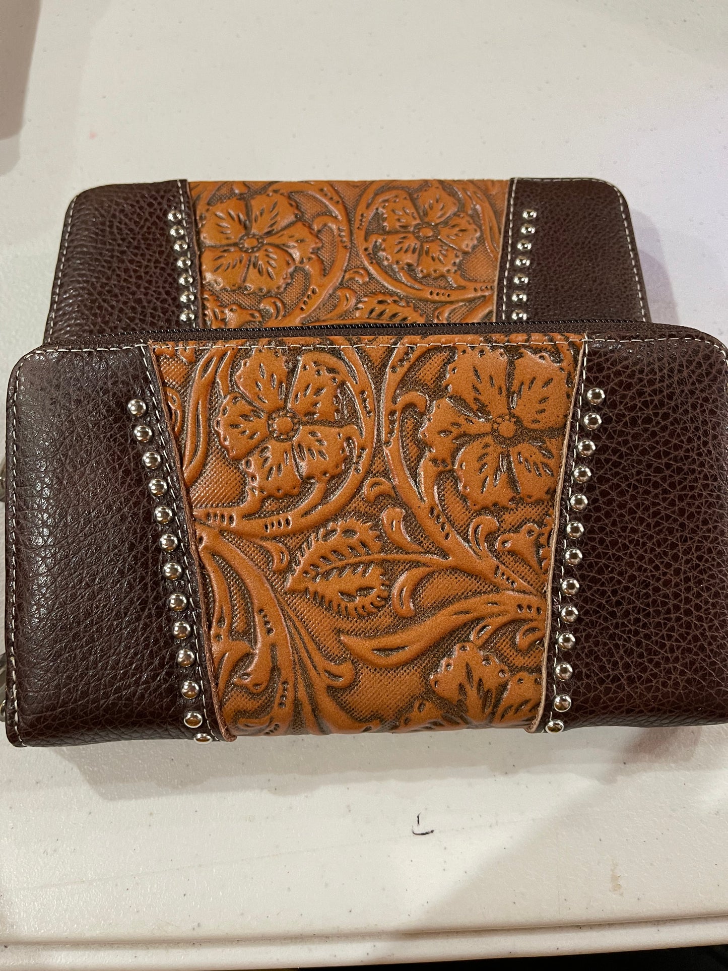 Leather Tooled Wallet