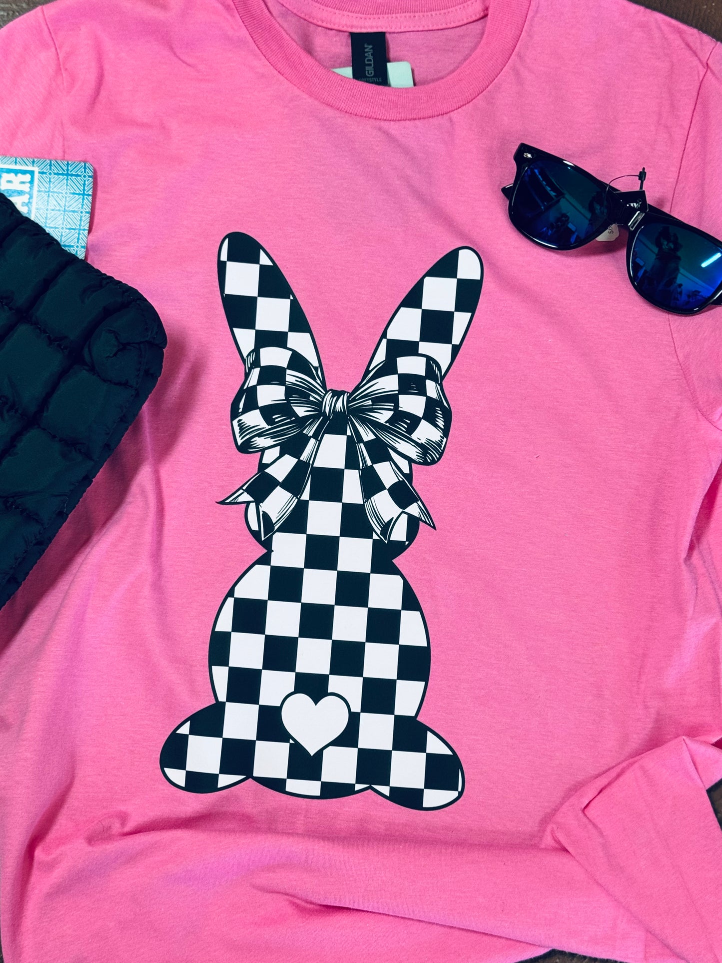 Checkered Easter Bunny T-Shirt