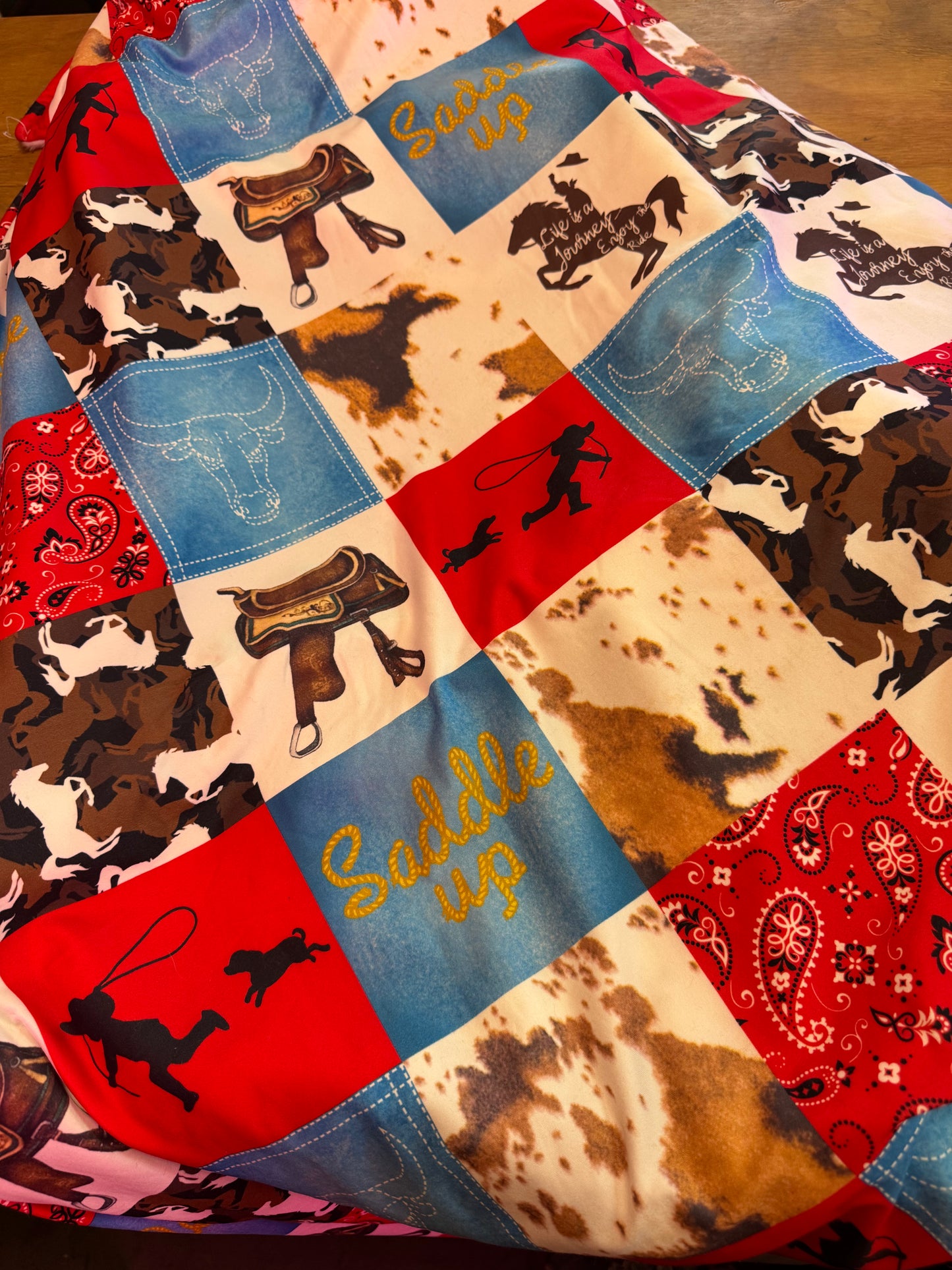 Large Western Boys Blanket