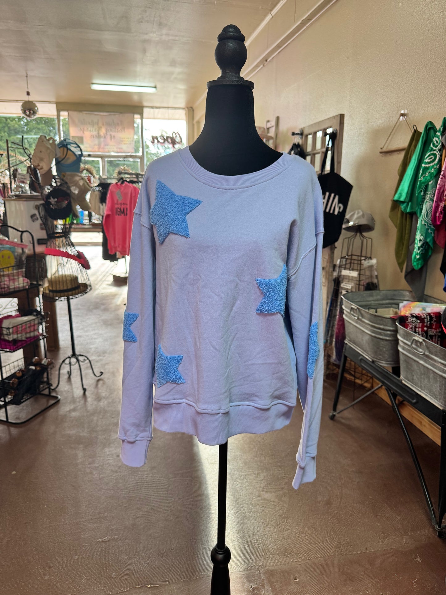 Periwinkle Star Sweatshirt