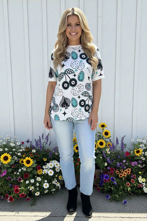 Western cowgirls printed short sleeve women t-shirt