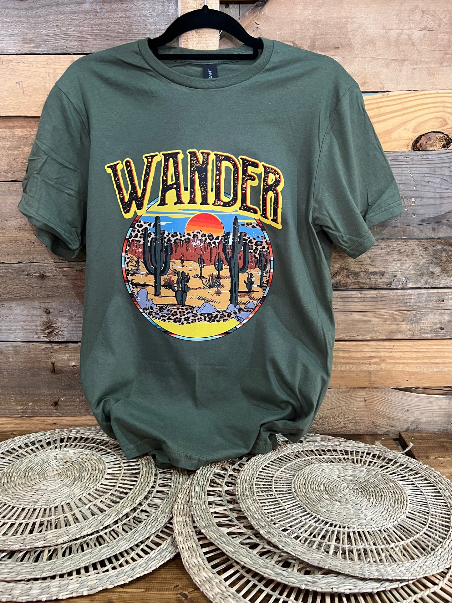 Short Sleeve Green Wander T-Shirt