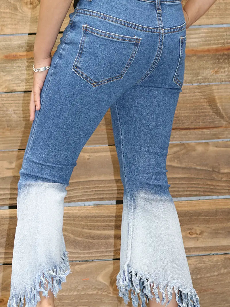 Girls High-Low Jeans