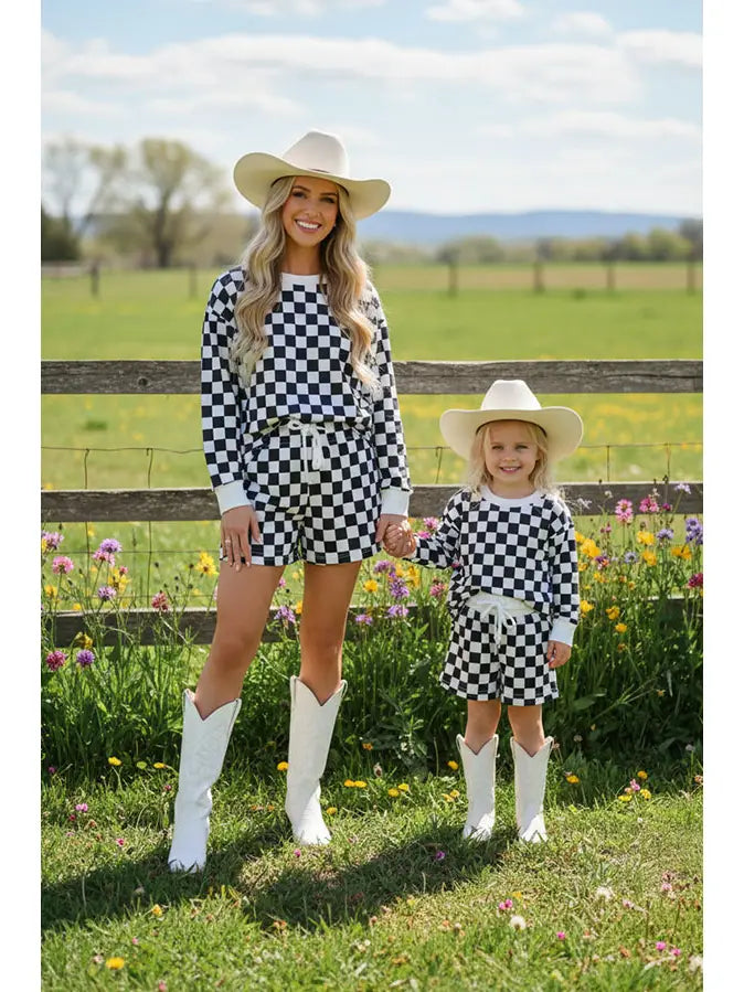 Girls Checkered 2pc Set