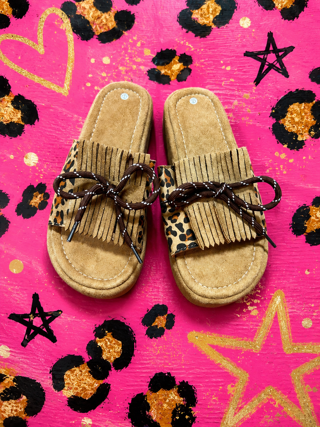 Leopard Faux Suede Platforms