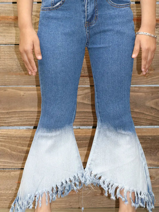 Girls High-Low Jeans