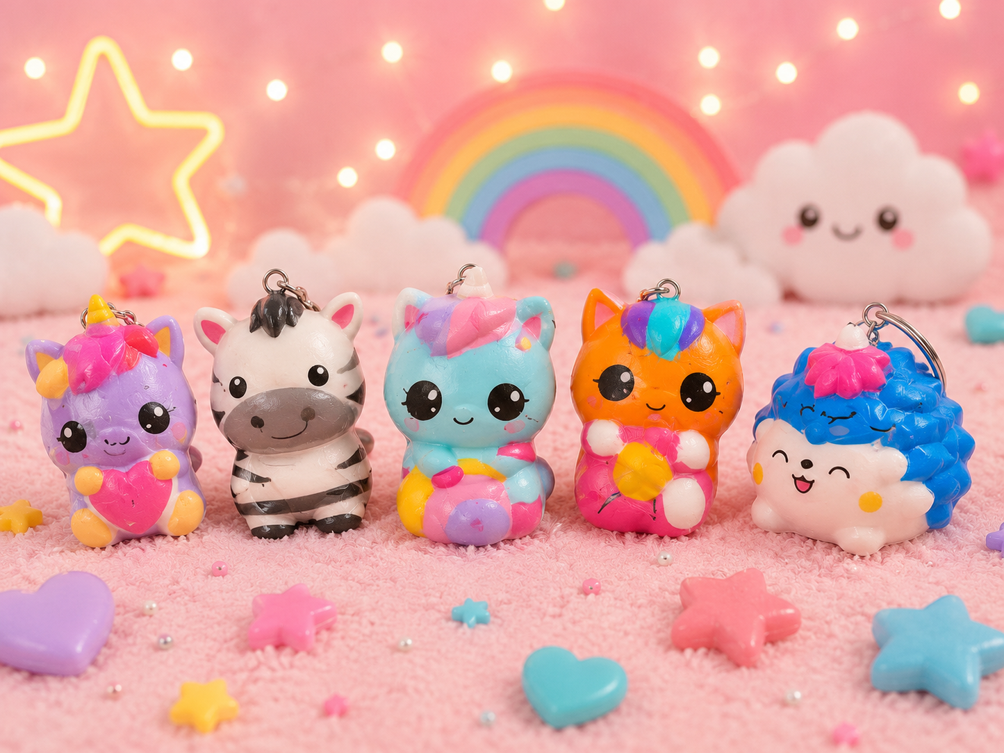 Squishy  Cuties Keychains