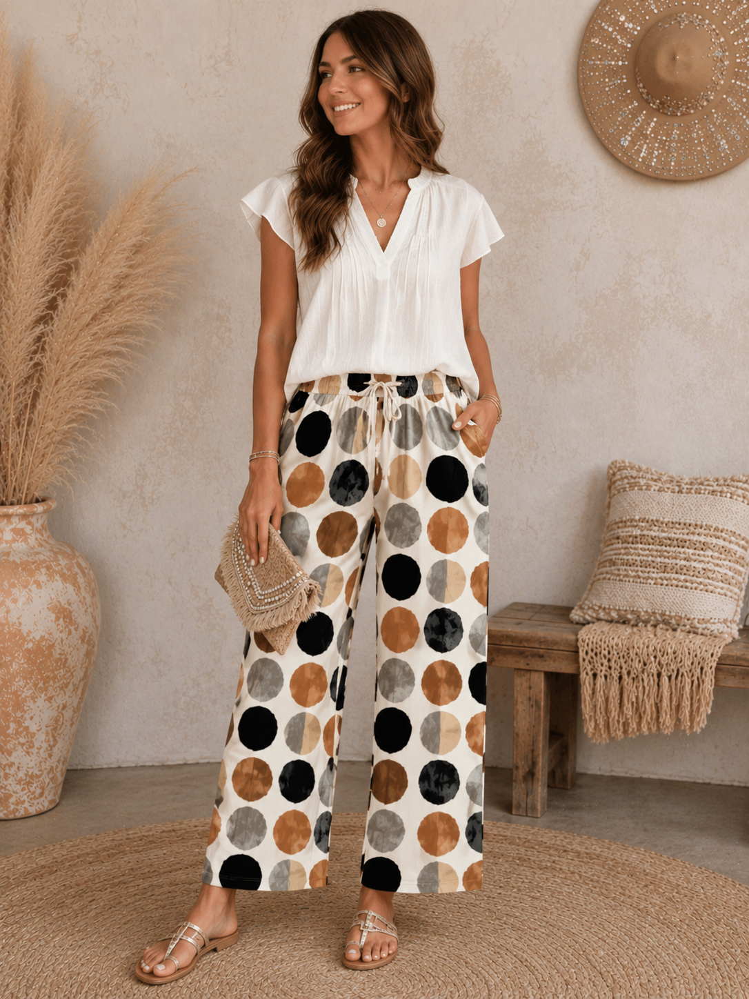 Polka-Dot Pants