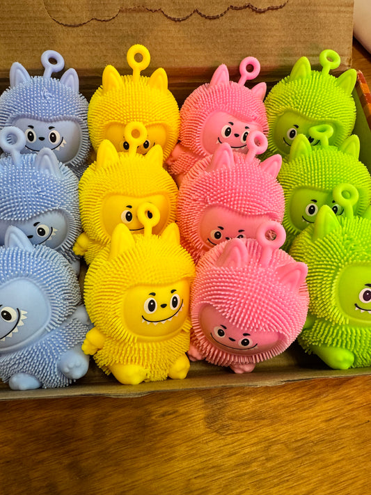 Flashing squishy labubu