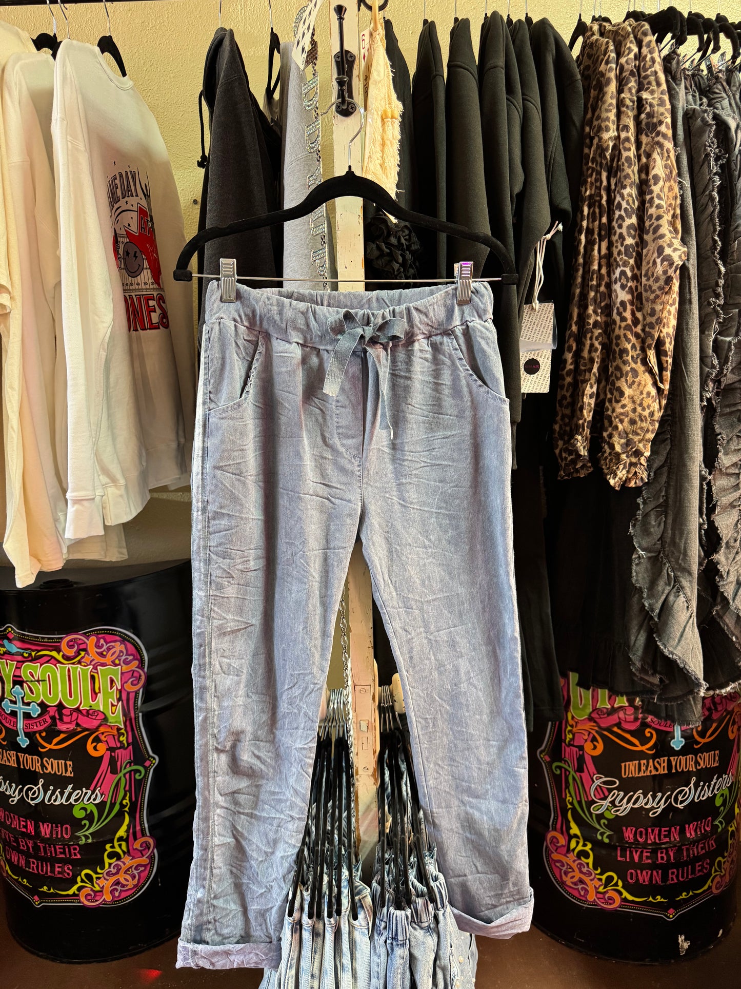 Ribbon Stretch Pants