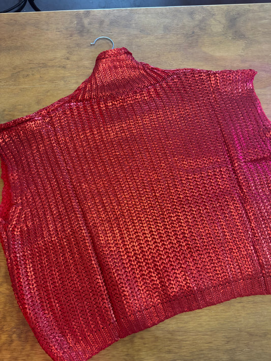 Metallic Foil Sweater