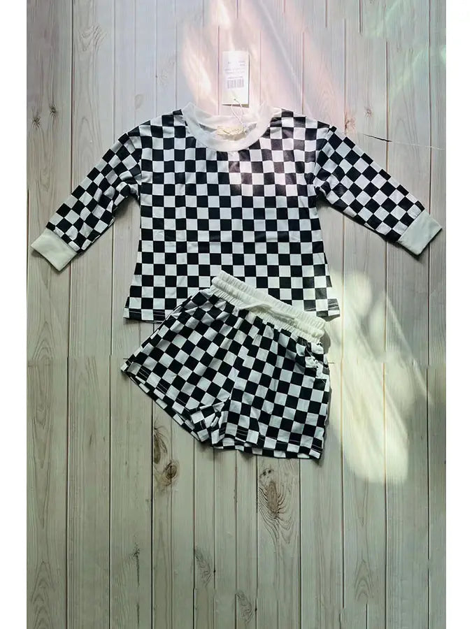 Girls Checkered 2pc Set