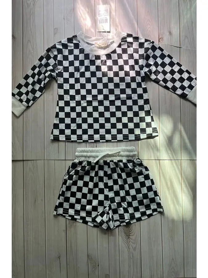 Girls Checkered 2pc Set